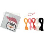 Kit canevas, thème Noël – Sachet de 6 Kit canevas, thème Noël – Sachet de 6