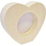 Cadre photo forme coeur, en bois Cadre photo forme coeur, en bois