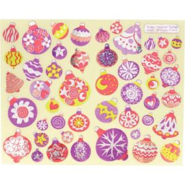 Image Gommette boules de Noël holographique - Pochette de 376