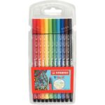 Image Stabilo Pen 68 assortis pointe moyenne ogive - Etui de 10feutres