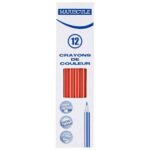 Crayon de couleur MAJUSCULE rouge – Boite de 12 Crayon de couleur MAJUSCULE rouge – Boite de 12