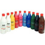 Image Peinture gouache PRIMACOLOR couleurs assorties - Lot de 10 flacons 1 litre