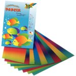 Image Feuilles de papier arc-en-ciel - Pochette de 10