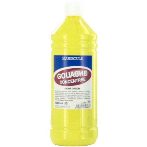 Gouache liquide superieur citron - Flacon 1L