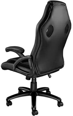 TecTake Chaise Fauteuil siège de Bureau Hauteur réglable Sportive (Noir-Noir | No. 403470) TecTake Chaise Fauteuil siège de Bureau Hauteur réglable Sportive (Noir-Noir | No. 403470) 5