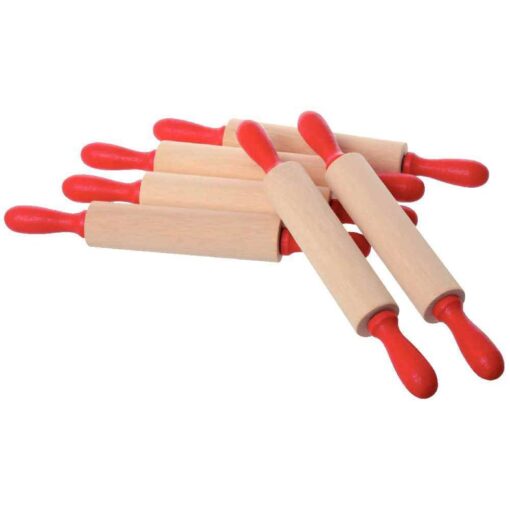 Rouleau de modelage en bois - Lot de 5