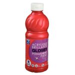 Image Peinture acrylique brillante Color and Co Glossy - Rouge vif - Flacon de 500ml