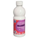 Image Peinture acrylique brillante Color and Co Glossy - Blanc - Flacon de 500ml