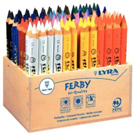 Image Crayons de couleur Ferby triangulaires 12cm - Boîte de 96