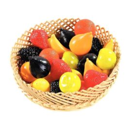 Image Fruits en plastique - Petit modèle - Sachet de 24