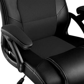 TecTake Chaise Fauteuil siège de Bureau Hauteur réglable Sportive (Noir-Noir | No. 403470) TecTake Chaise Fauteuil siège de Bureau Hauteur réglable Sportive (Noir-Noir | No. 403470) 7