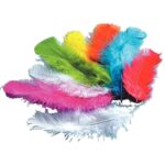 Image Plume dinde couleur assorti - Sachet de 250g