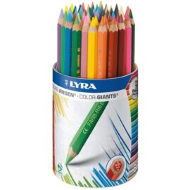 Image Crayons de couleur Color Giants en bois vernis - Pot de 60