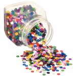 Image Sequins lisses - Diamètre 6mm - Pot de 185g