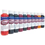 Image Encre à dessiner - Couleurs assorties - Boîte de 10 flacons de 250ml