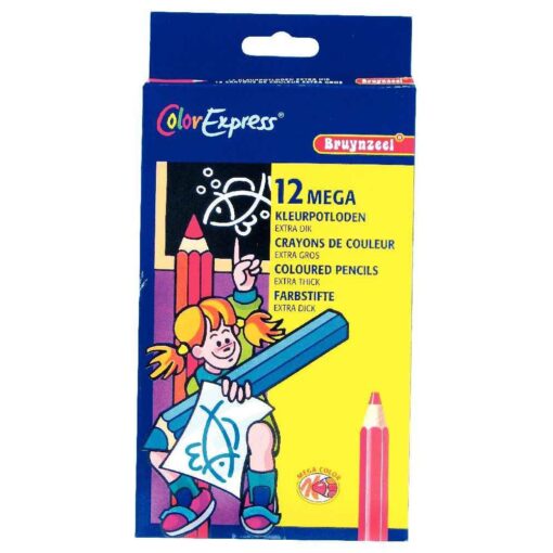 Crayons de couleur gros module - Etui de 12
