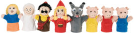 Image Marionnette le chaperon rouge + les 3 petits cochons + CD audio - Valisette de 8
