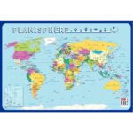 Image Poster pédagogique en PVC - 76x52 cm - La carte du monde