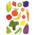 Image Maxi gommetttes Fruits et légumes - Pochette de 100
