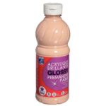 Peinture acrylique brillante Color and Co Glossy – Pêche – Flacon de 500ml Peinture acrylique brillante Color and Co Glossy – Pêche – Flacon de 500ml