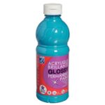 Peinture acrylique brillante Color and Co Glossy – Turquoise – Flacon de 500ml Peinture acrylique brillante Color and Co Glossy – Turquoise – Flacon de 500ml