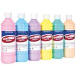 Image Peinture acrylique pastel - Carton de 6 flacons de 500ml