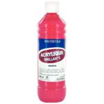 Image Peinture acrylique brillante magenta - Flacon de 500ml