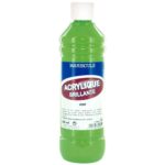 Image Peinture acrylique brillante vert - Flacon de 500ml