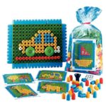 Image Jeu de construction mosaïque + Modèles - Sachet de 125 pièces