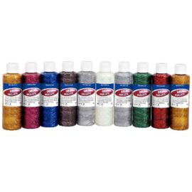 Image Gel paillete coloris assortis - Boîte de 10 flacons de 250ml