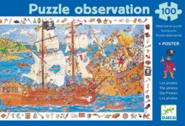Image Puzzle d'observation de 100 pièces "Les pirates"