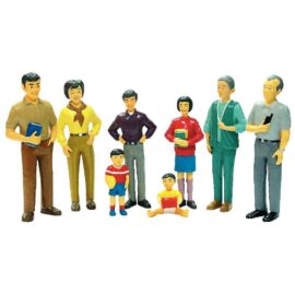 Image Personnages "La famille asiatique" - Set de 8