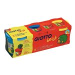 Image Pâte à modeler et à jouer Giotto bebe - Set de 3 pots de 220g