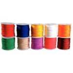 Image Lot de 10 bobines 18 mètres de cordons couleurs