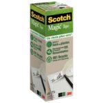 Image Scotch Magic Green - Rouleau adhésif invisible - 19 mm x 33 m - Pack de 9