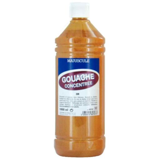 Gouache liquide supérieure - Or - Flacon de 1litre