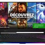 ASUS ROG G733QS-HG026T PC Portable Gaming 17" FHD (AMD Ryzen R9-5900H, RAM 64G DDR4, 1TB Gen 3.0 SSD, RTX 3080 - 16GB GDDR6, Windows 10) Clavier AZERTY Français