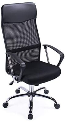 Exofcer Haute Dossier incurvé en Maille Home Chaise de Bureau Executive Ordinateur Chaise de Bureau pivotant réglable en Hauteur