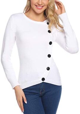 Aibrou Pull Col Rond Femme à Manches Longues Pull Basique Col Ras du Cou Pullover en Tricot Chaud sous Pull Top Hauts Chic Elegant à la Mode Aibrou Pull Col Rond Femme à Manches Longues Pull Basique Col Ras du Cou Pullover en Tricot Chaud sous Pull Top Hauts Chic Elegant à la Mode 2