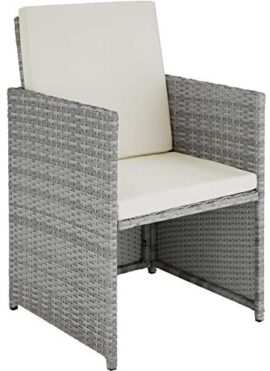 TecTake 800820 Salon de Jardin en Résine Tressée 8 Places Housse de Protection 4 Fauteuils 4 Tabourets 1 Table – Diverses Couleurs (Gris Clair) TecTake 800820 Salon de Jardin en Résine Tressée 8 Places Housse de Protection 4 Fauteuils 4 Tabourets 1 Table – Diverses Couleurs (Gris Clair) 4