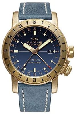 Glycine Airman GL0167 Montre automatique pour homme avec cadran bleu foncé