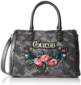 Guess Badlands, Sacs portés main femme, Noir (Black Denim/Bld), 32x24x14.5 cm (W x H L)