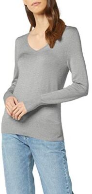 Marque Amazon - find. Pull Col V Femme
