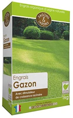 R’Garden | Engrais Organique Gazon Pelouse | Engrais Ecologique Biologique | Fertilisant Naturel | Nourrit en Profondeur | Facile d’Utilisation | 1KG