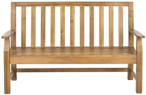 Banc intérieur/extérieur en bois d'acacia marron