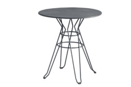 CAPRI – Table rond en acier gris anthracite D80 CAPRI – Table rond en acier gris anthracite D80