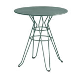 CAPRI – Table rond en acier vert D80 CAPRI – Table rond en acier vert D80