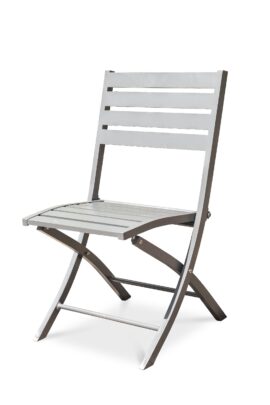 Chaise de jardin en aluminium gris Chaise de jardin en aluminium gris