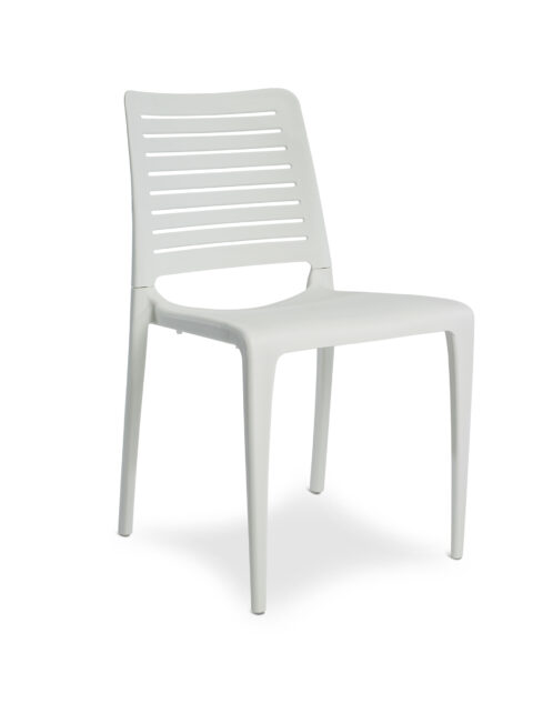 Chaise de jardin en polypropylène renforcé blanc