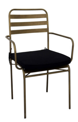 Chaise design de repas bronze Chaise design de repas bronze